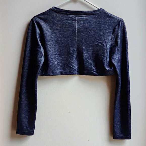 Dolce & Gabbana Navy Velure Cropped Shrug - Picture 14 of 14